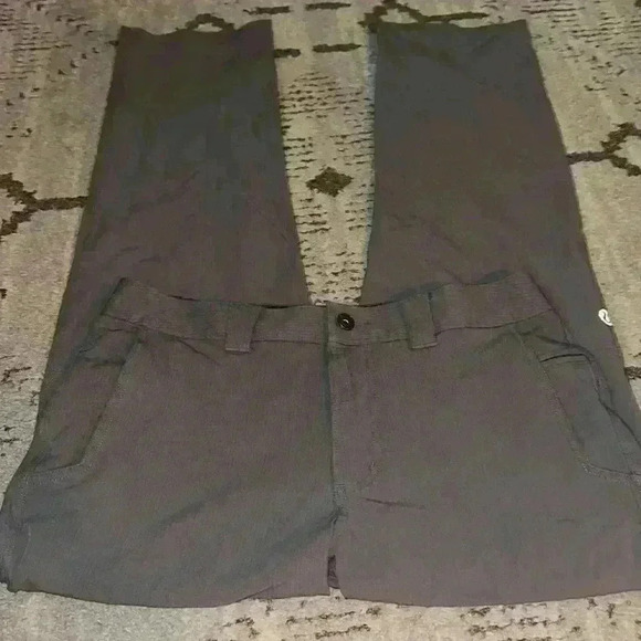 Mens Lululemon Work To Play Pant II Pinstripe Gray Size 36x33 - Picture 1 of 6